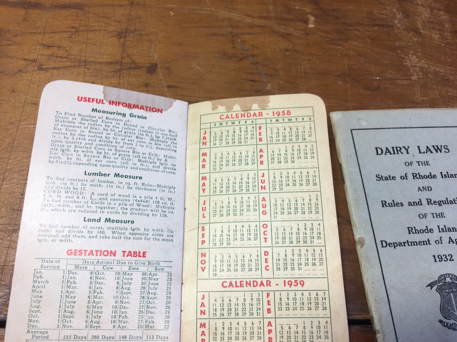Agricultural Armour VC Royster Fertilizers Rhode Island Dairy Laws Memo Book Pad