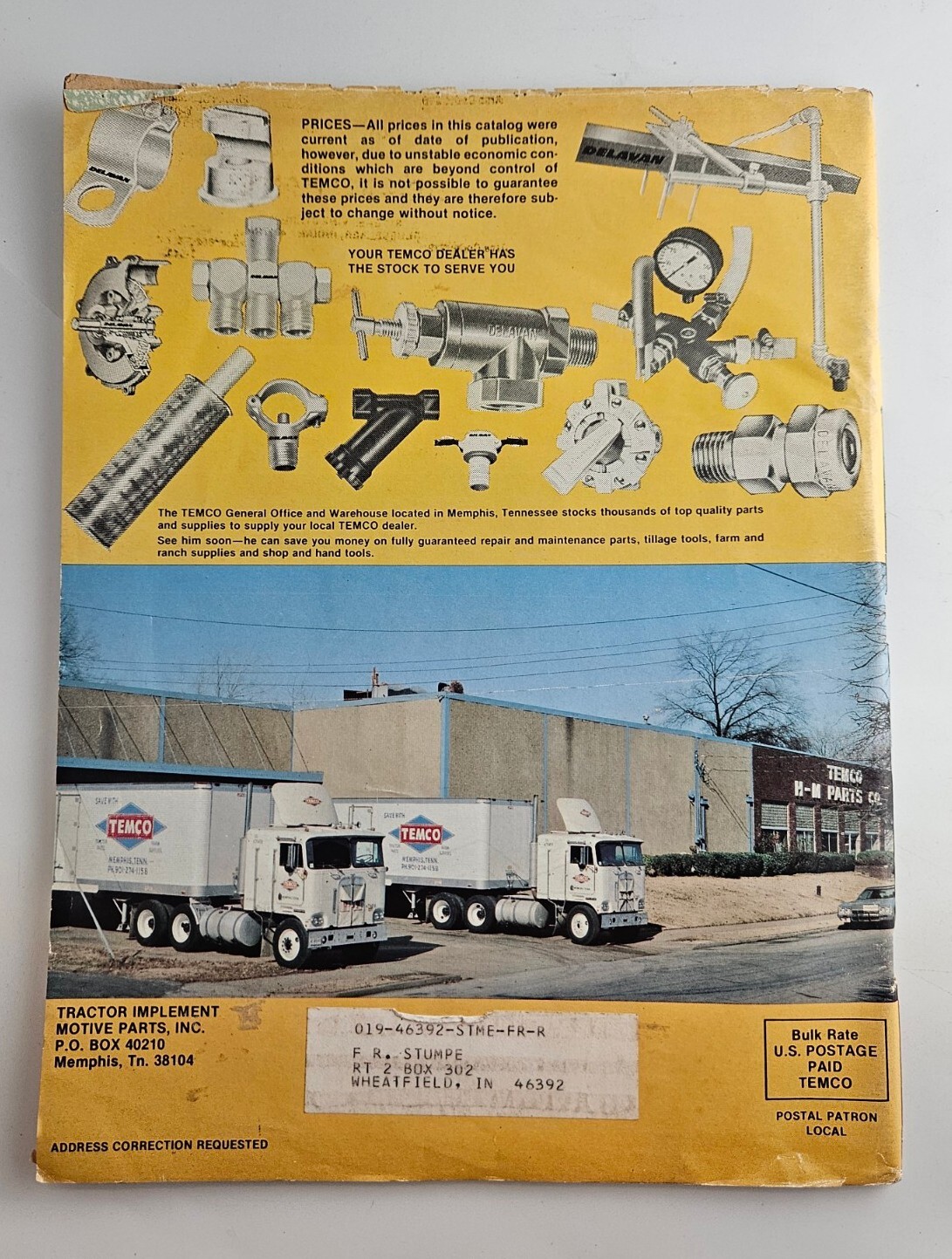 1981 Temco Tractor Parts Catalog Brusnahans