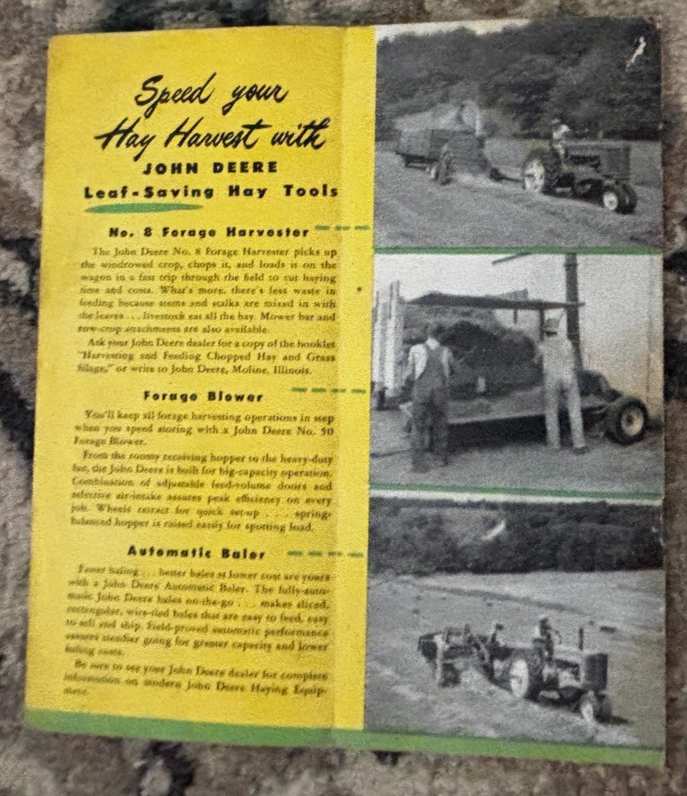 John Deere Making Hay the John Deere Way For 1954 Brochure DCPA26