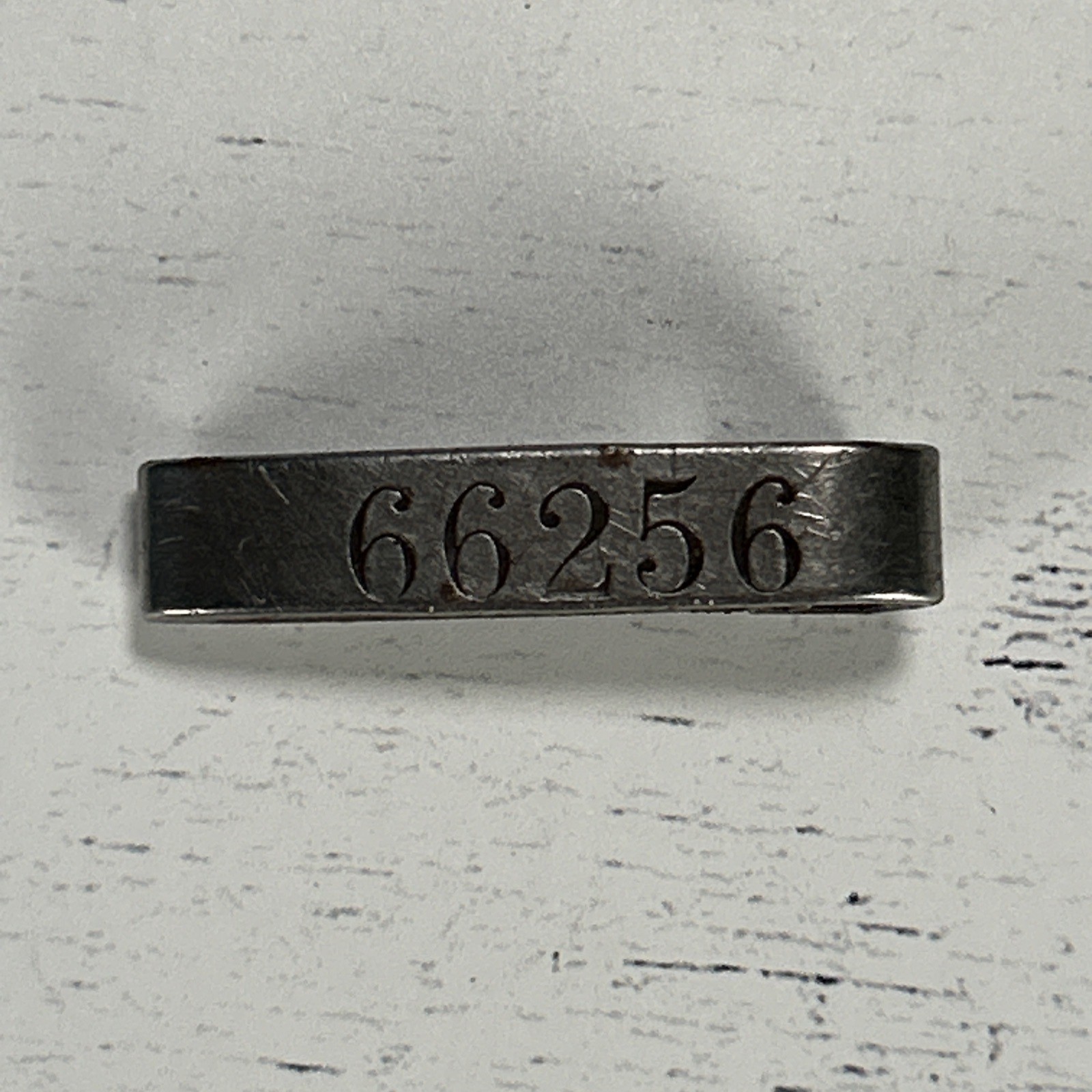 Antique Livestock Ear Tag Michigan USA December 25 1923 Patent Steel Metal