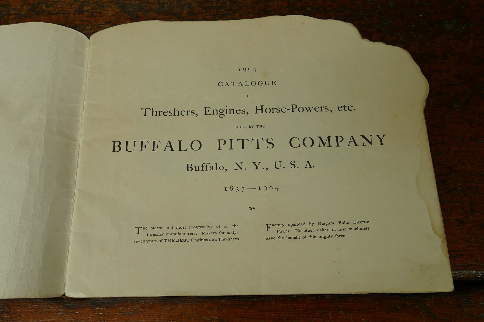 Antique 1904 Buffalo Pitts Farm Implement Catalog Threshers Buffalo NY