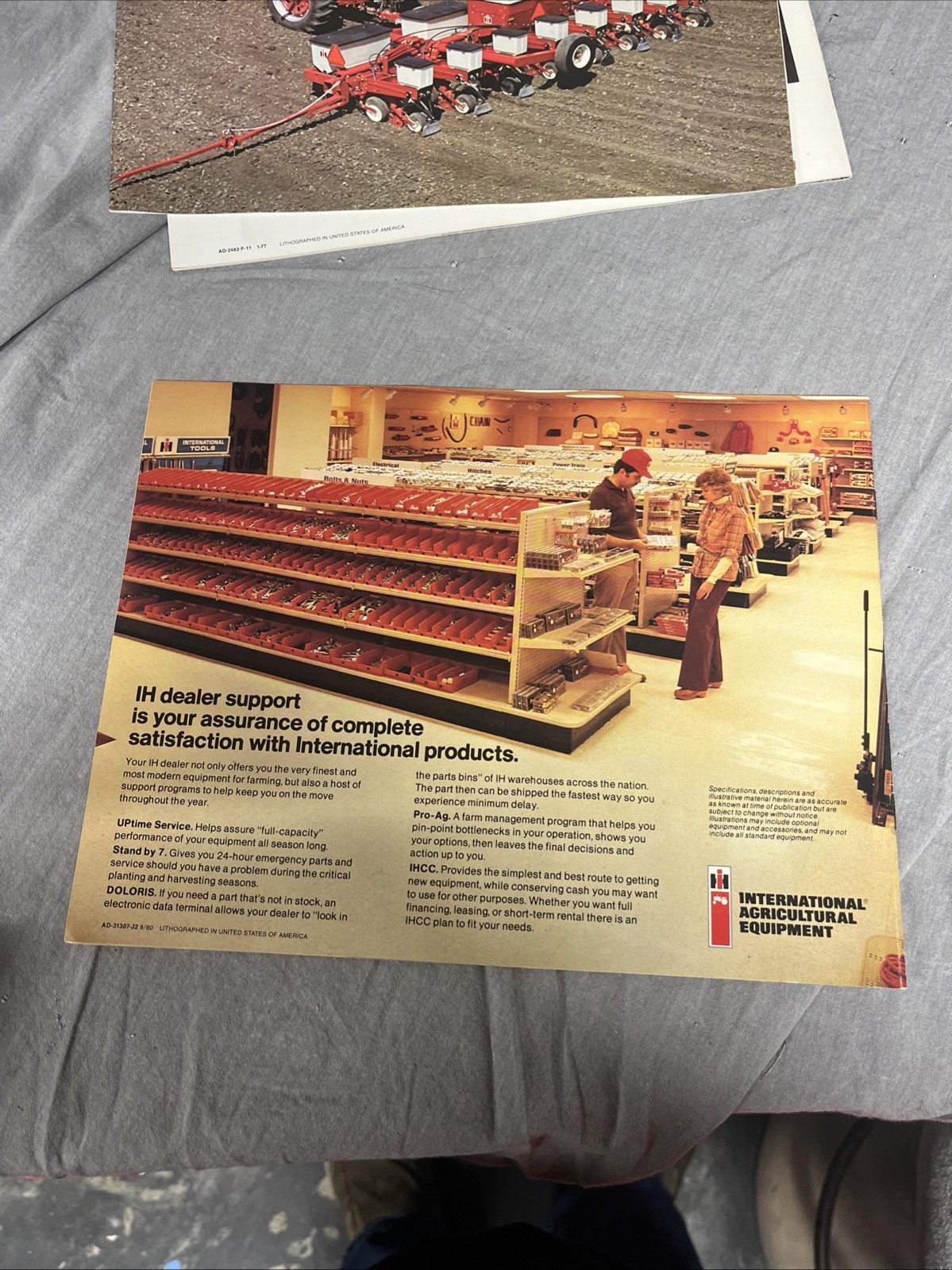 Lot Of 6 Vintage International & Case Brochures Combine, Tillage & Planting