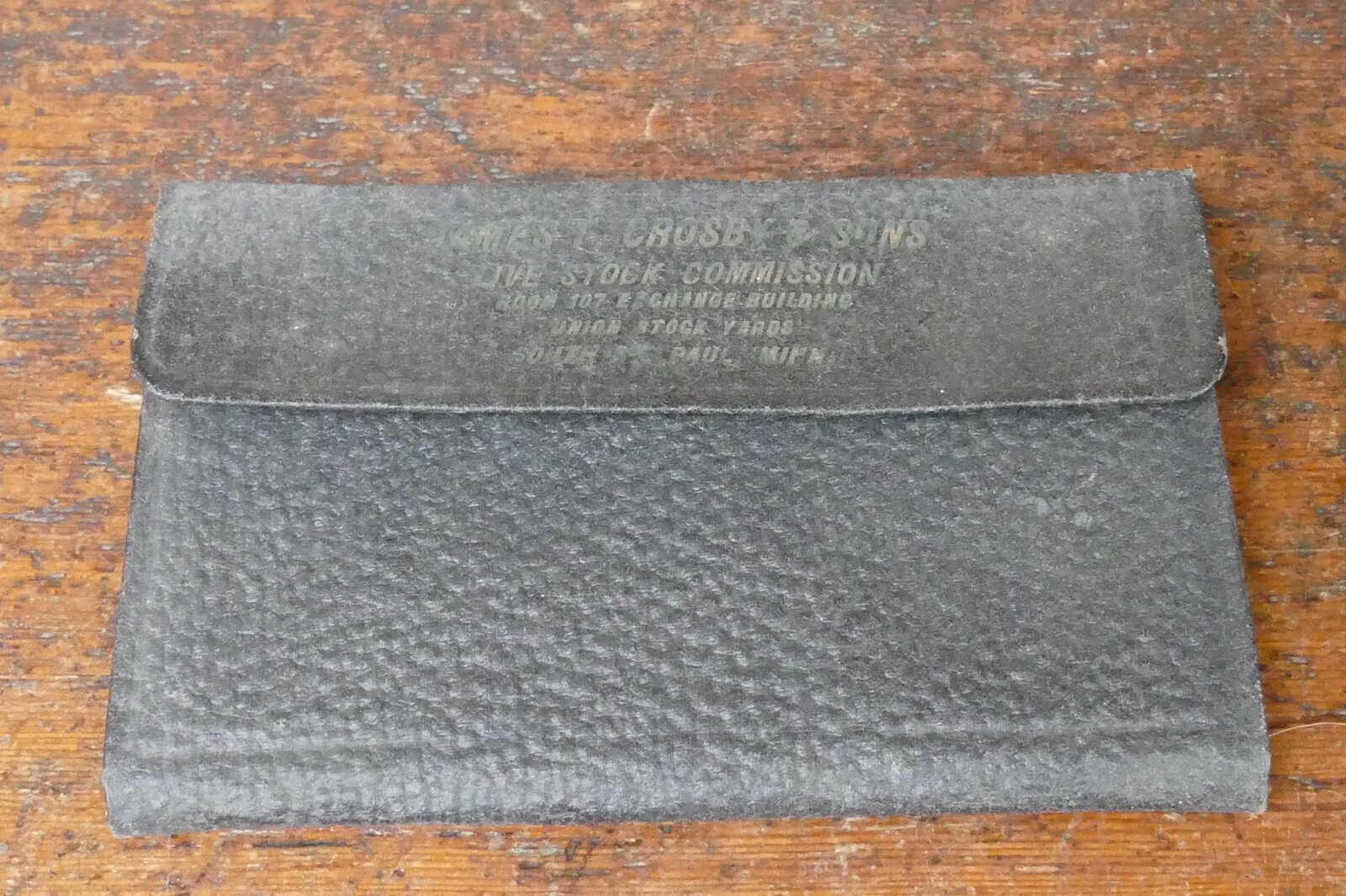 Vintage 1928 Crosby & Sons Union Stock Yard St. Paul MN Commission Ledger Book