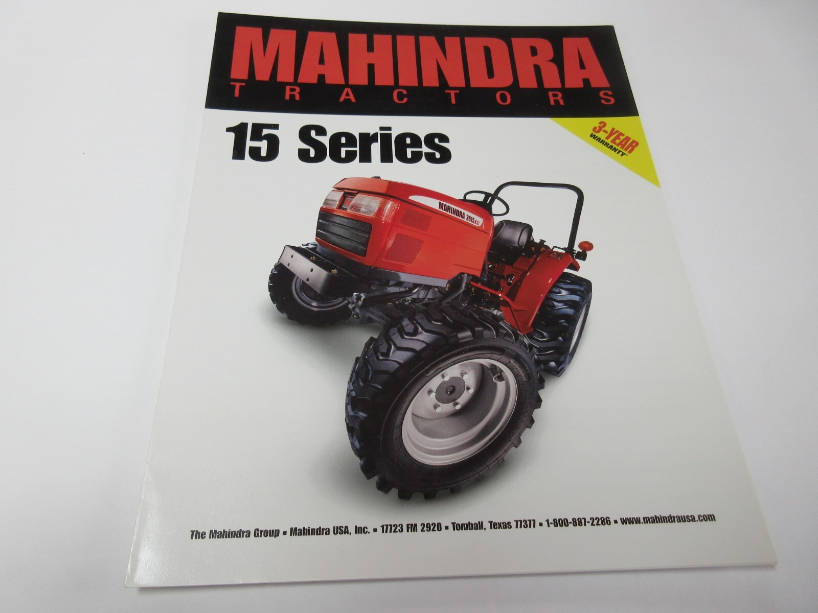 Mahindra 15 Series Tractor Brochure 6 Page