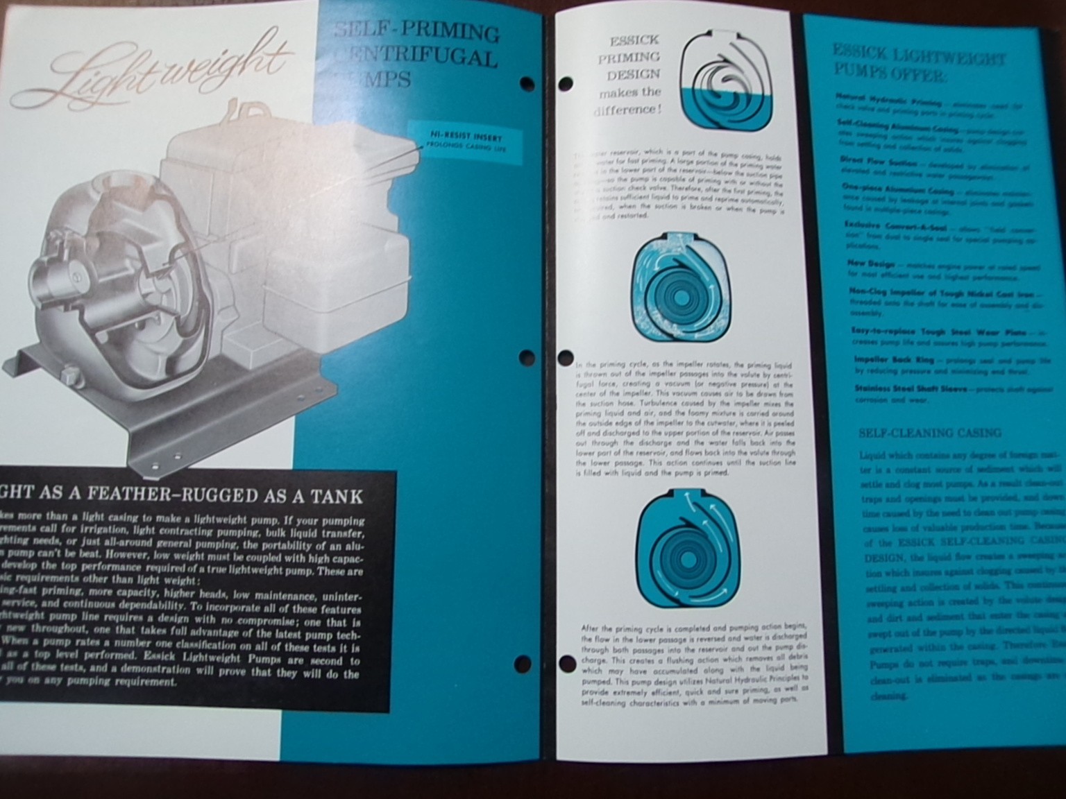 Essick Roller, Pumps Sales/Specifications Brochures 5 items, 1960-1965