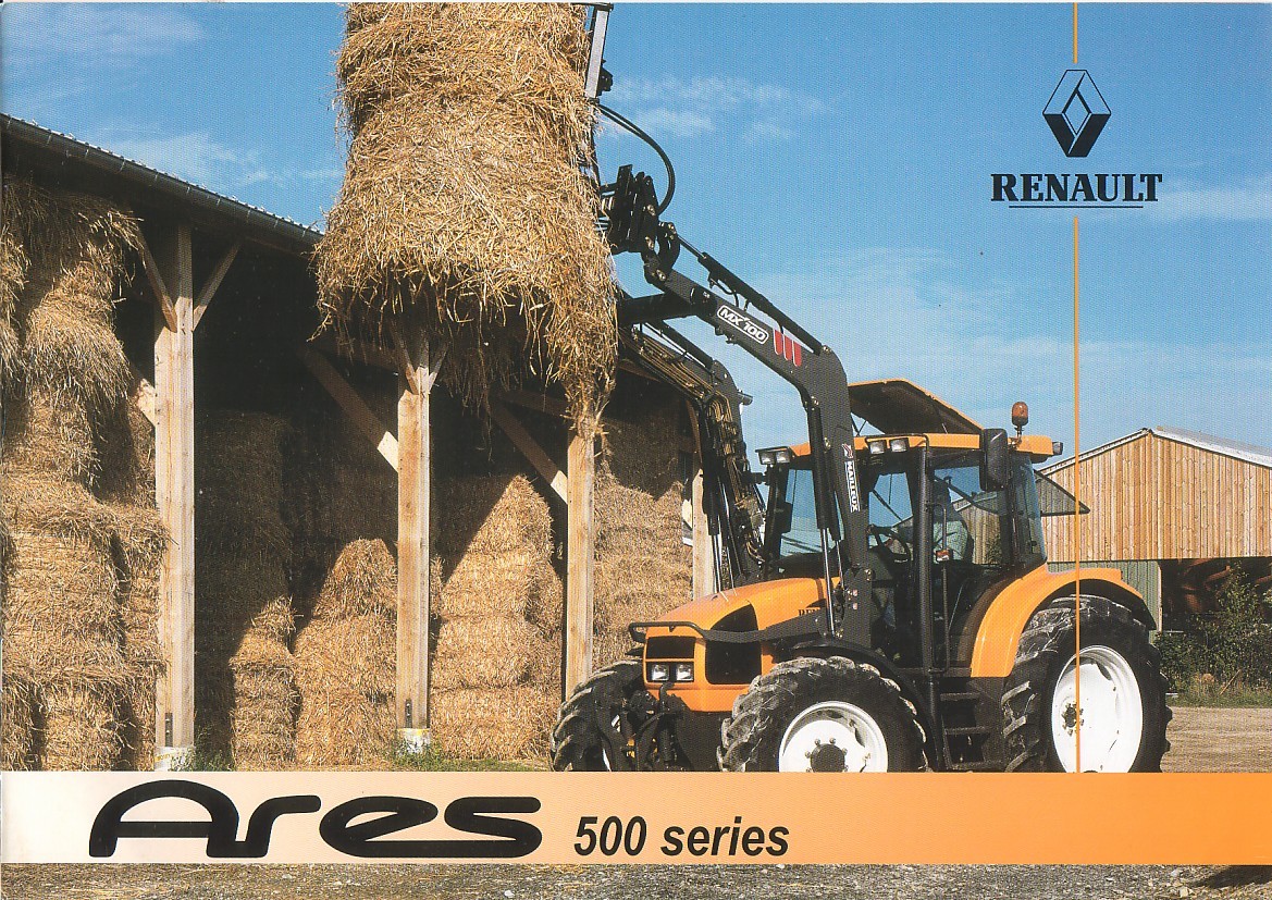 Farm Tractor Brochure – Renault – Ares – 500 series – 2002 (F1943)