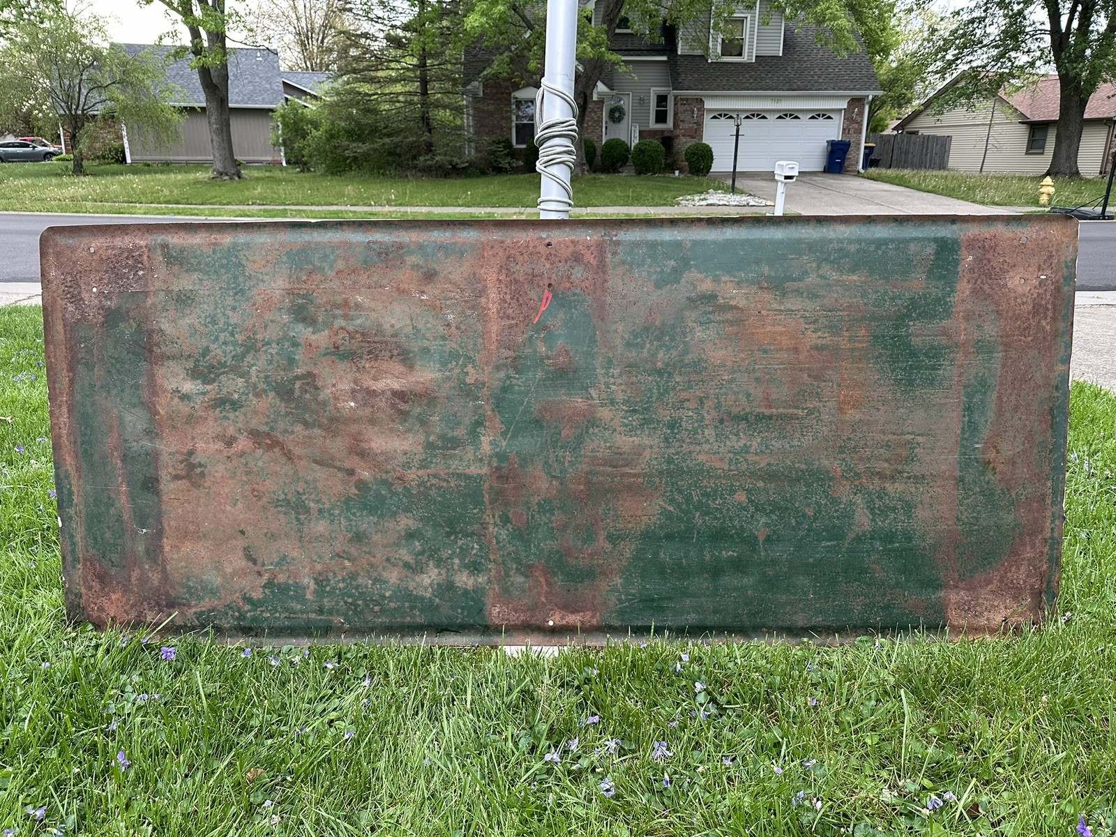 CASE Farm Machinery Sign 1920-30&rsquo;s Eagle GAS OIL SODA COLA Patina 72×30