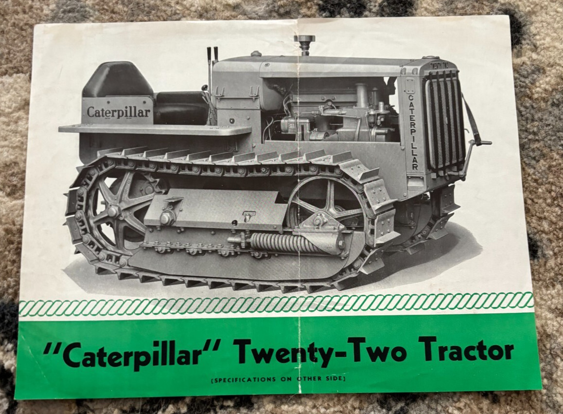 Caterpillar CAT 22 Tractor Brochure FCCA