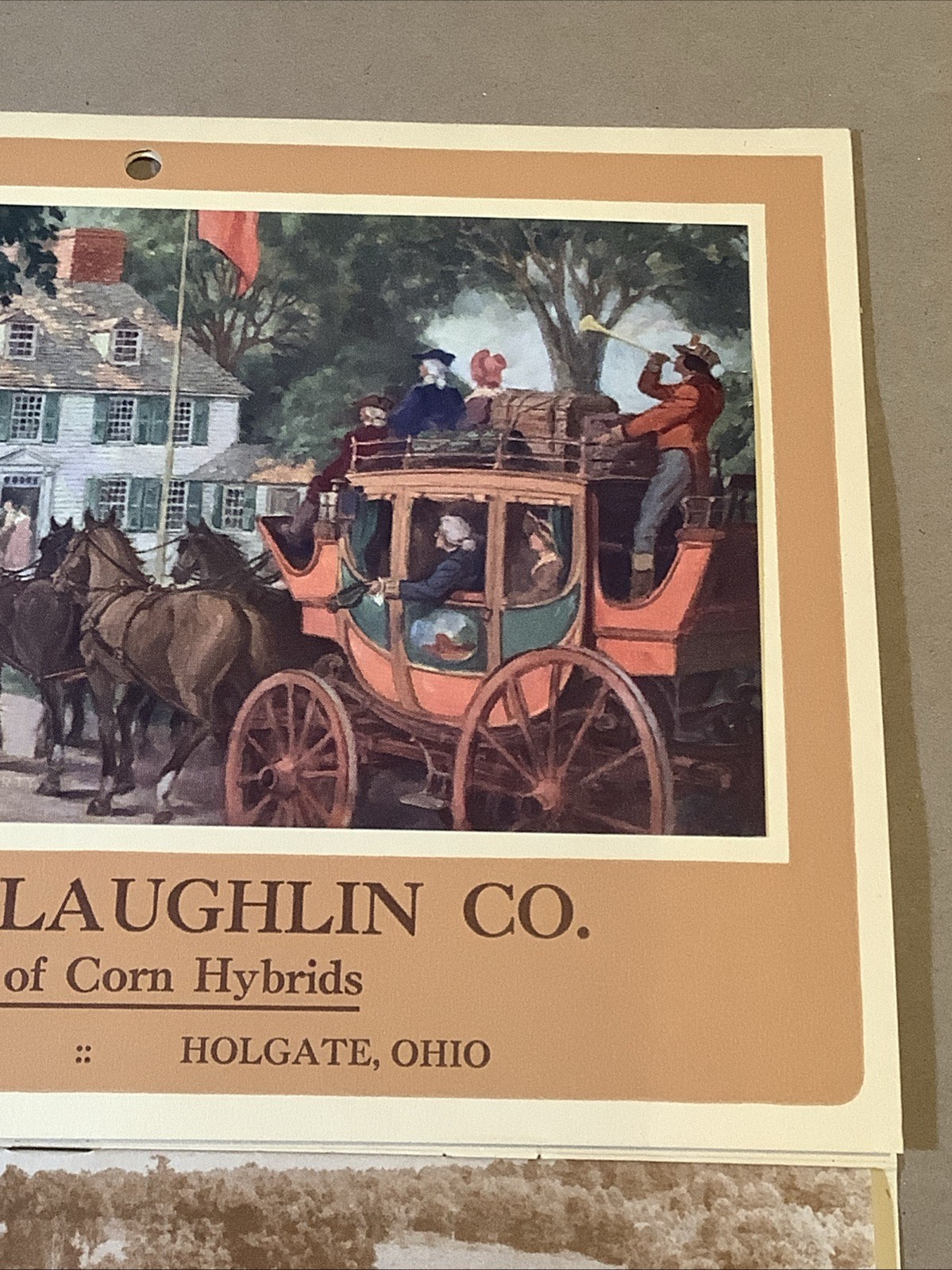 1944 Muntz-McLaughlin Co. Farm Inventory Calendar Holgate OH INV-P0547