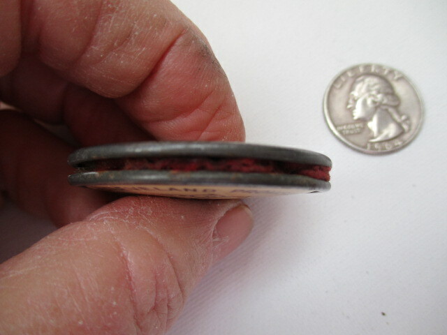Vintage Celluloid Wiltshire Brand Hams Meats Cleveland Provision Co. Pin Holder