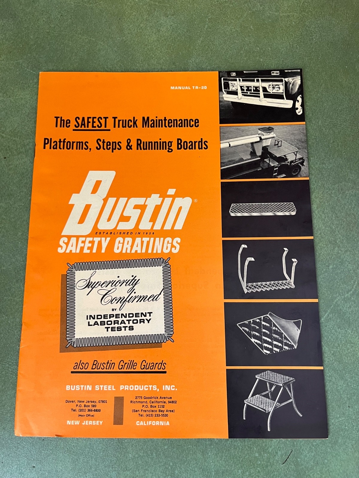 Original 1964 Bustin Safety Grates 7 Grill Guards Sales Brochure