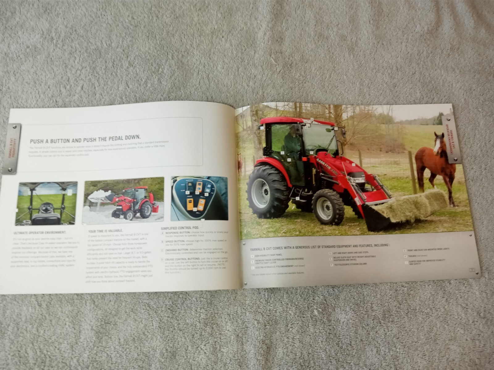 Case IH Farmall A B Series Tractors Sales Brochure. Lot Of 5 Assorted Brochures.