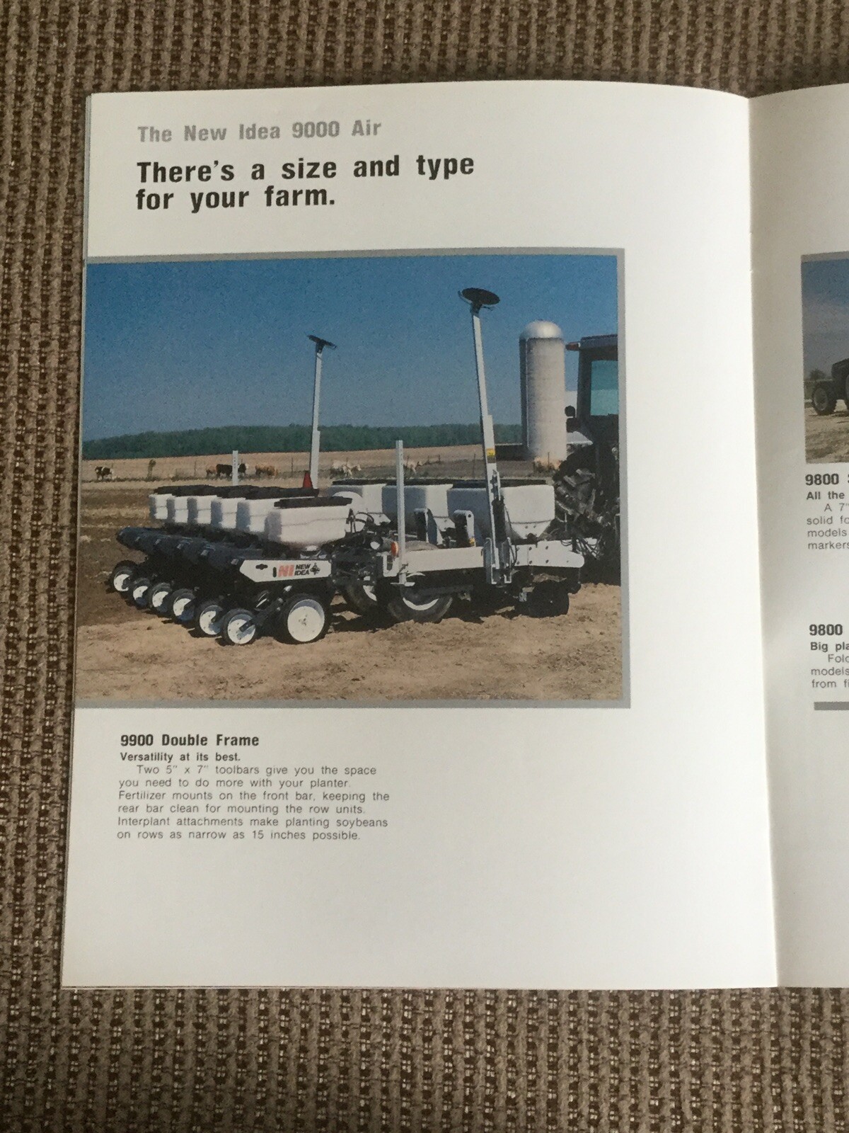 NEW IDEA 9000 AIR SERIES PLANTERS 12 PAGES 1990 Sales Brochure