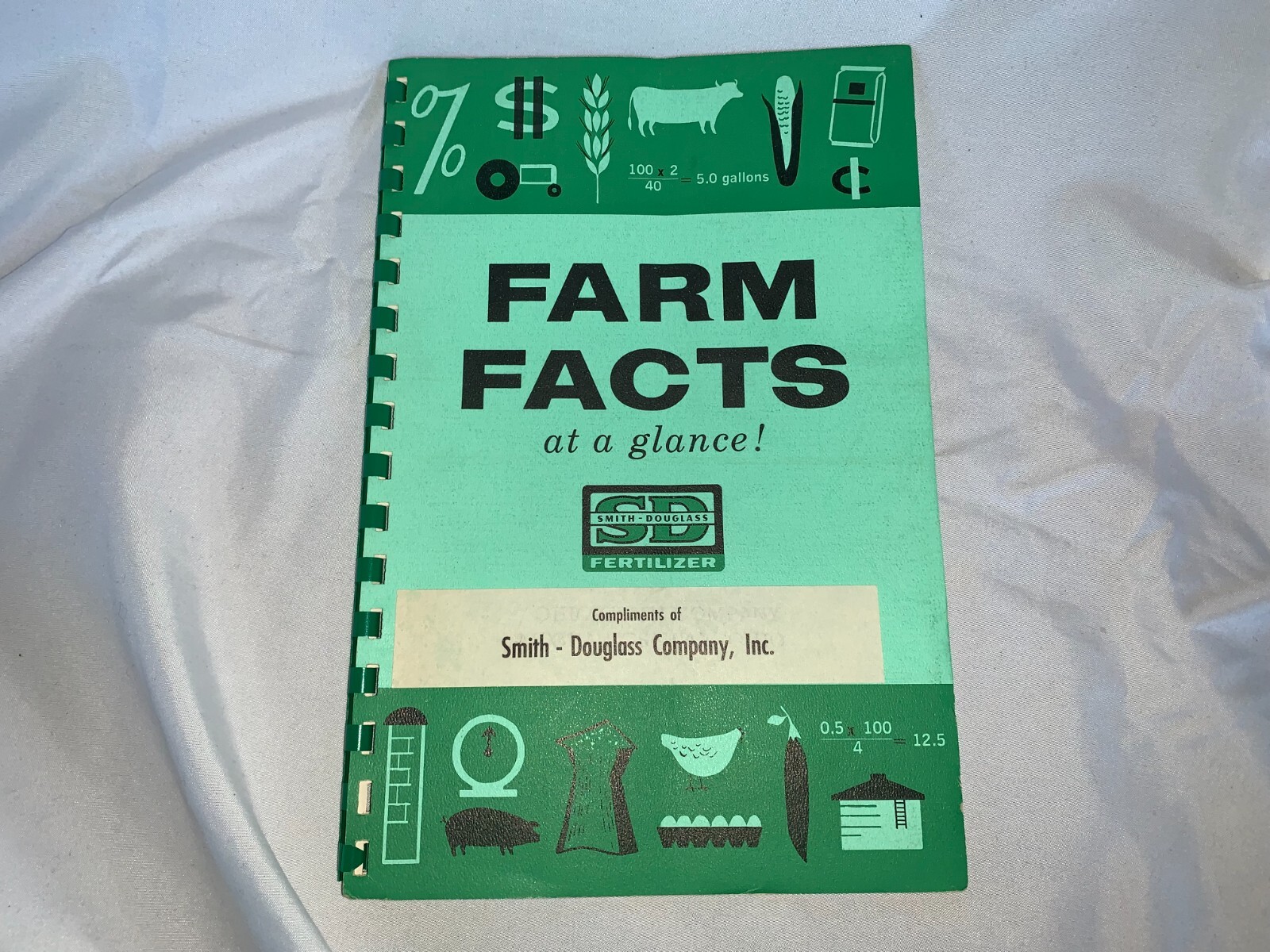 RARE VTG 1961 Smith Douglas Fertilizer Farm Facts At A Glance – NICE Condition!
