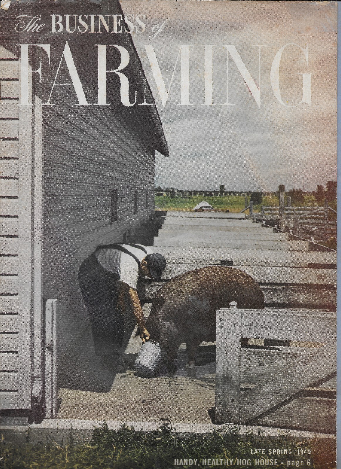 THE BUSINESS OF FARMING LATE SPRING 1949 ADV MARTINSBURG WEST VIRGINIA SOME WEAR