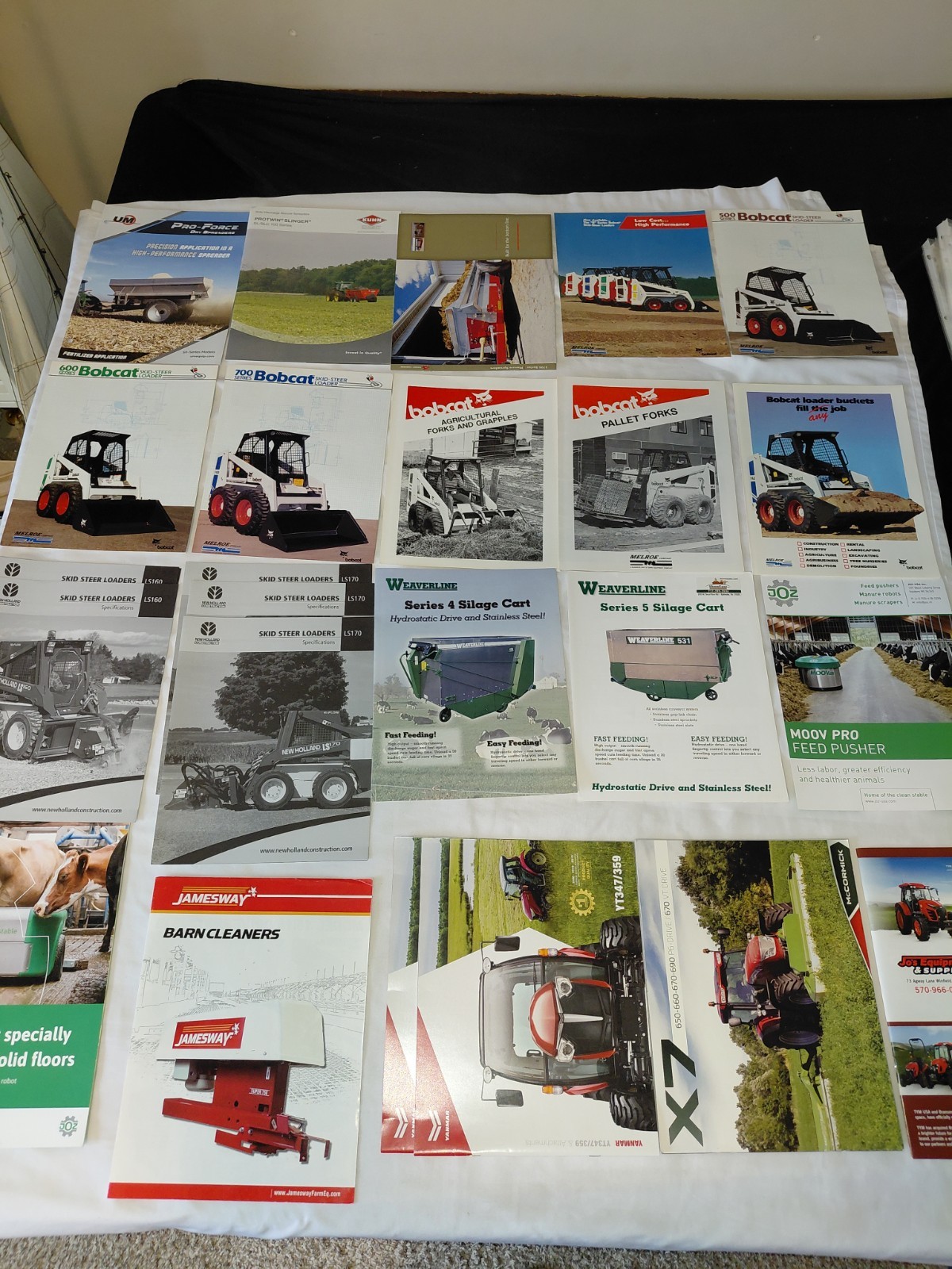 Lot Of 80+ Modern (Year 2000+) Farm Equipment, Tractor, Combine Brochures