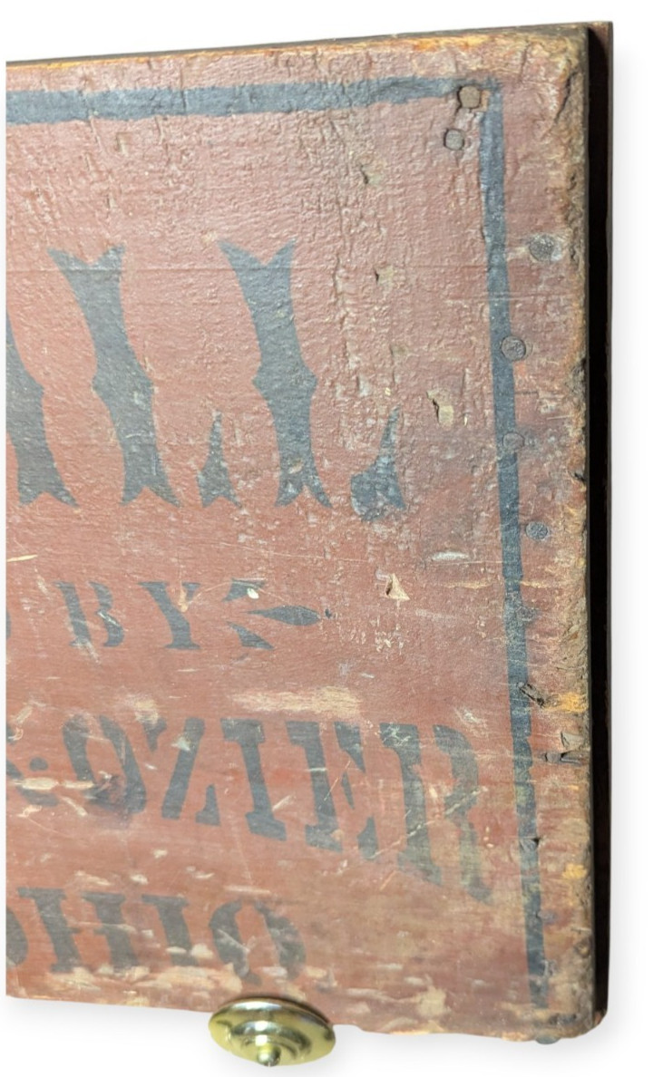 Early Clipper Mill Ferrell, Prame & Ozier Painted Wood Piece Shiloh Ohio 1891/92