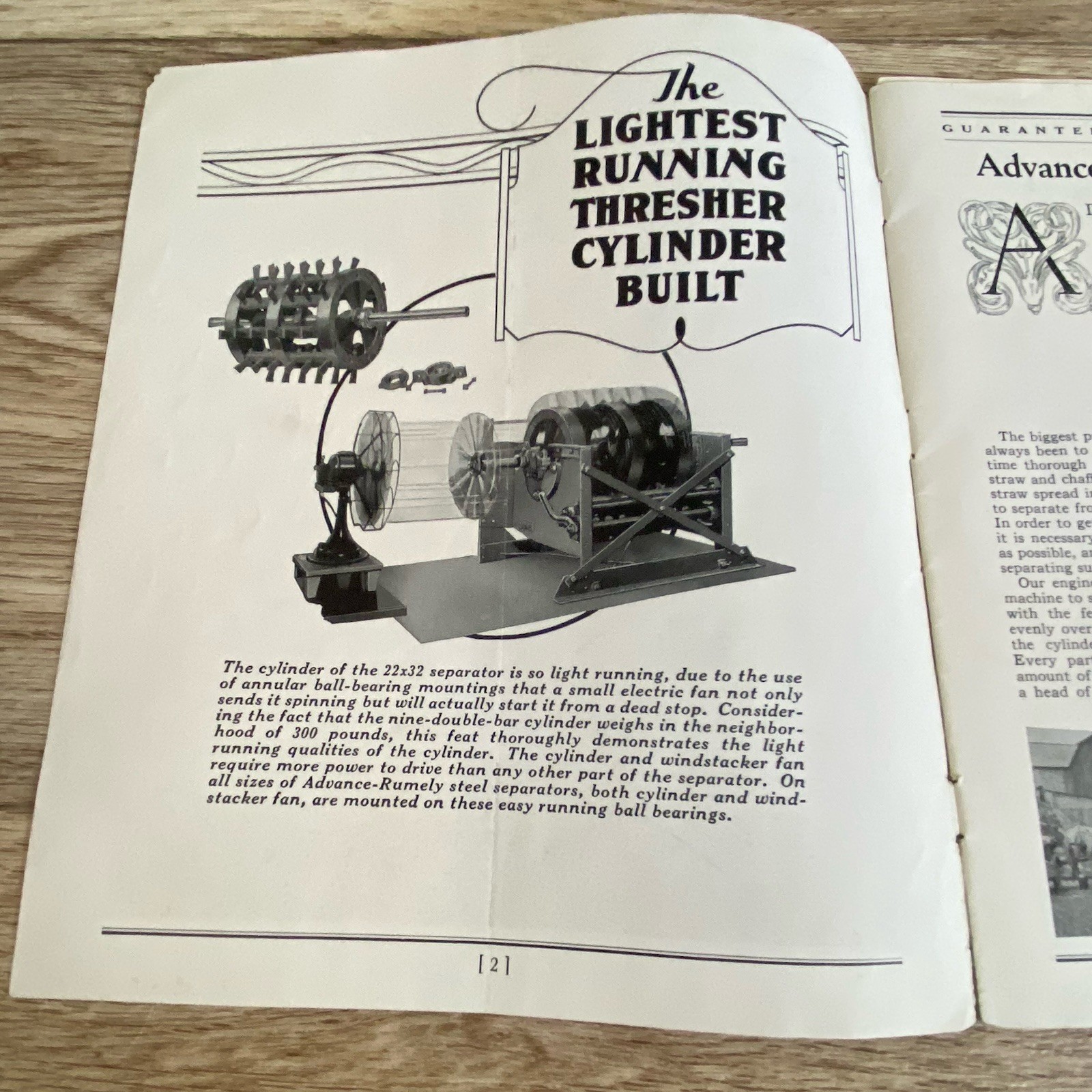 Advance Rumely Grain & Rice Steel Threshers Sales Brochure Machinery Tractor
