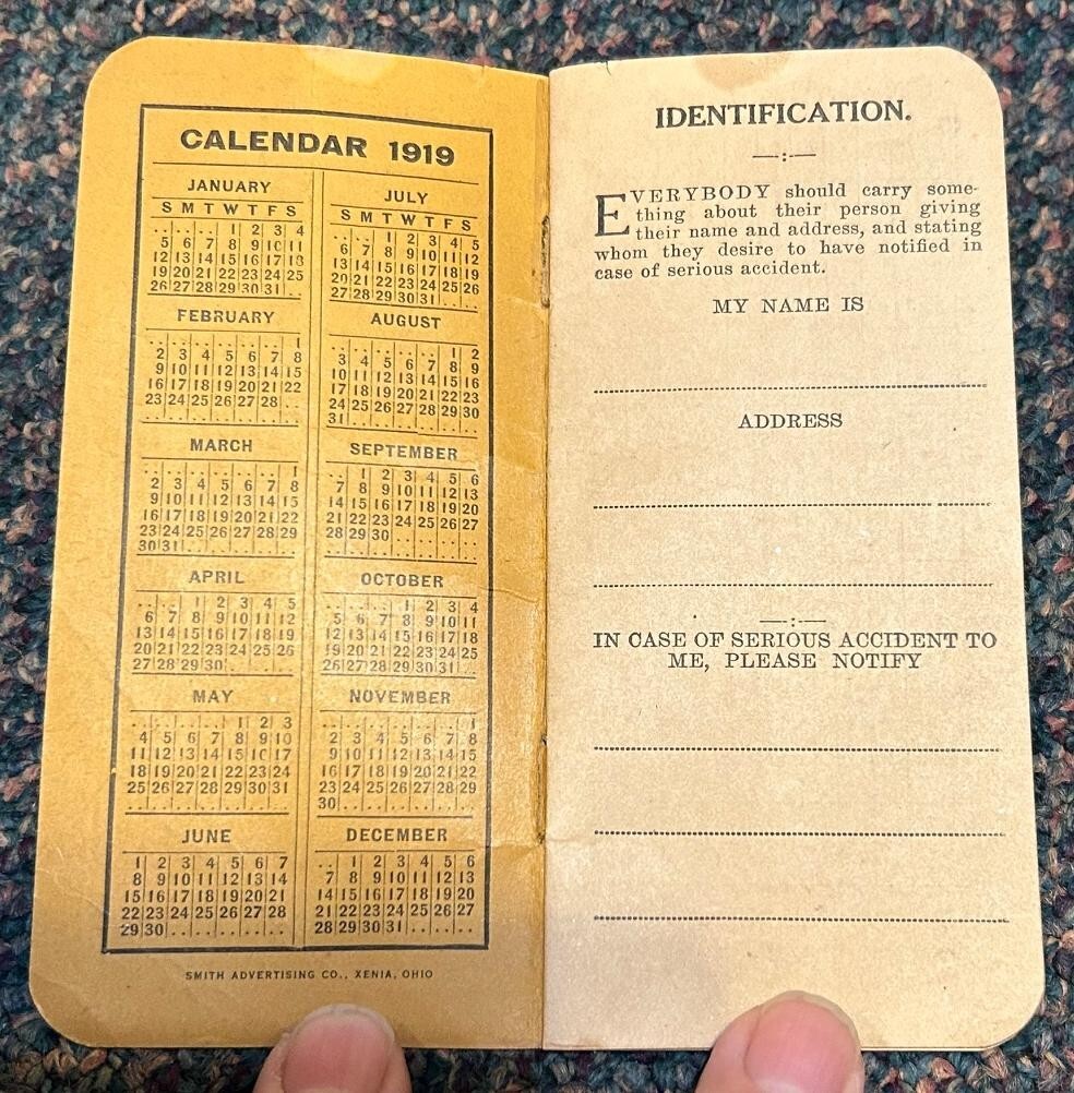 1919 Plymouth Twine Memorandum Book and Tractor Record booklet
