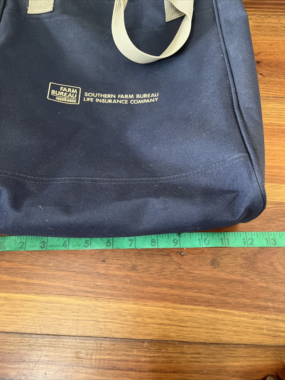 Southern Farm Bureau Life Insurance Company Canvas Tote Navy 15×11 1/2×3