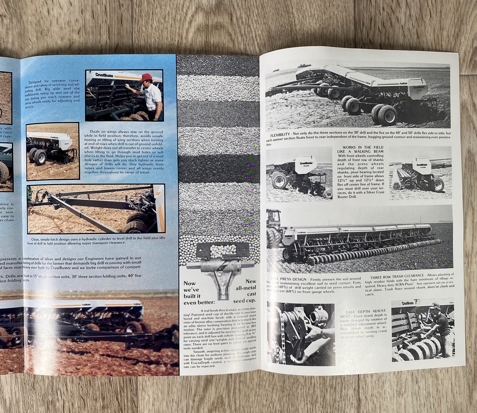 CrustBuster FoldnTow Silver Drills Sales Brochure Trash Shank Drill Dealer