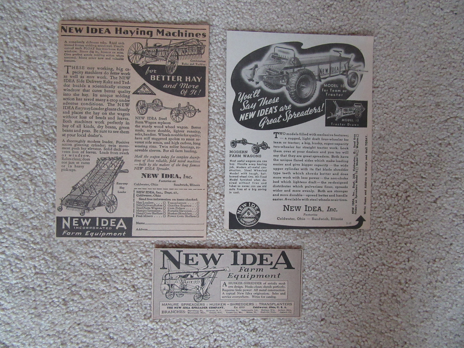 NEW IDEA Spreader Co, Transplanter, Steel Construction, Implement, Tractor Drawn