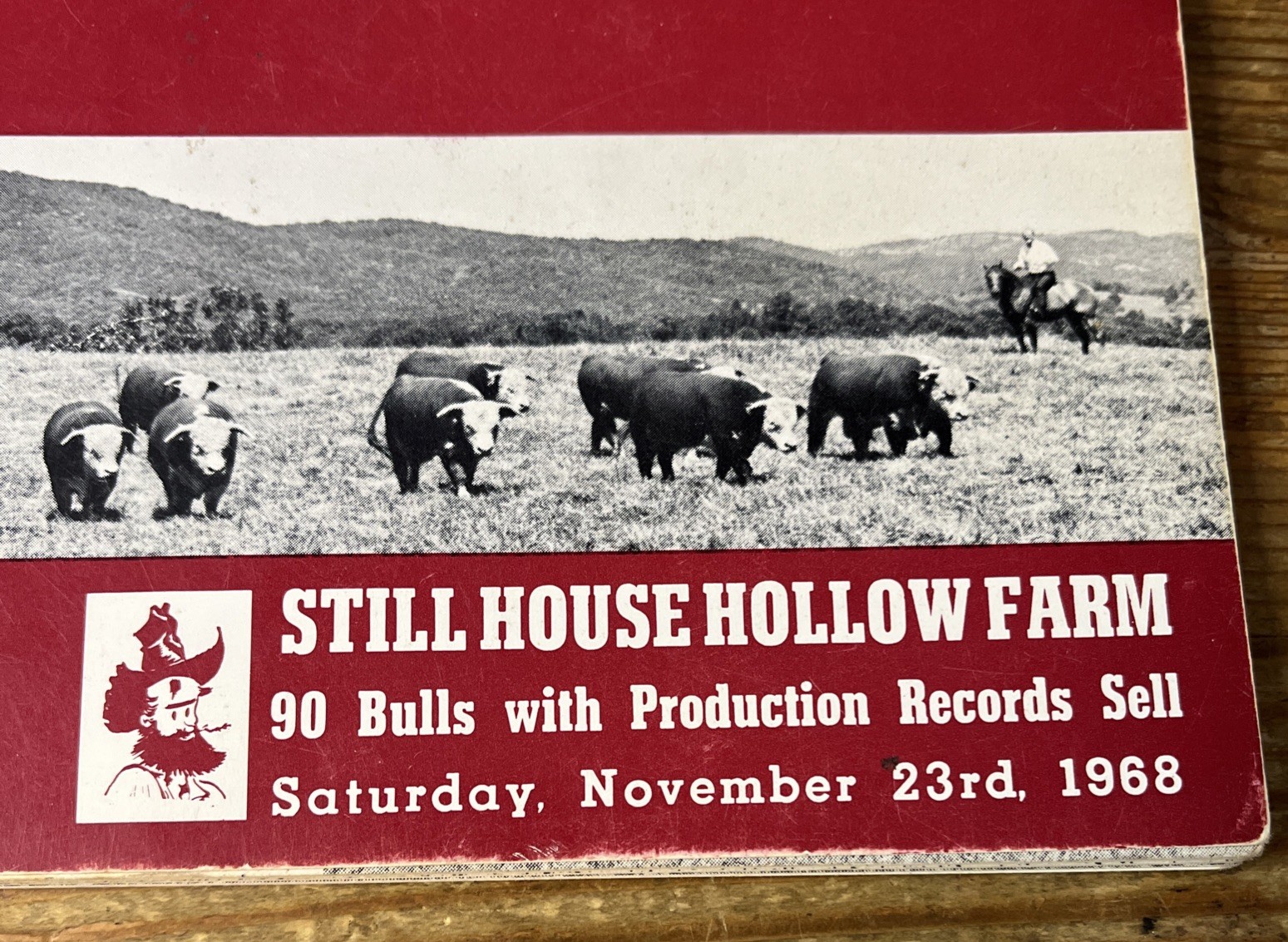 Vintage Still House Hollow Farm Hereford Cattle Sale Afton VA Auction Catalog