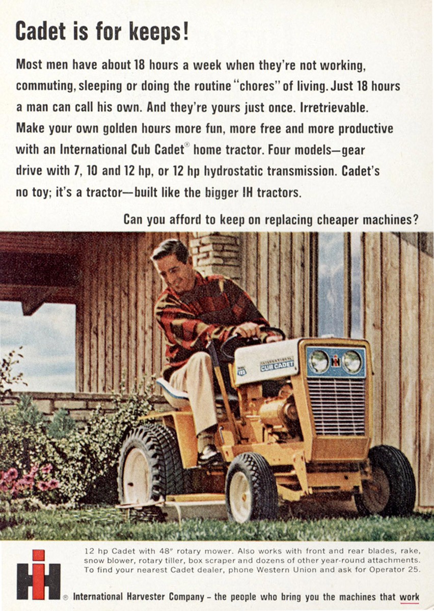 1967 International Harvester Cub Cadet: Keeps Vintage Print Ad