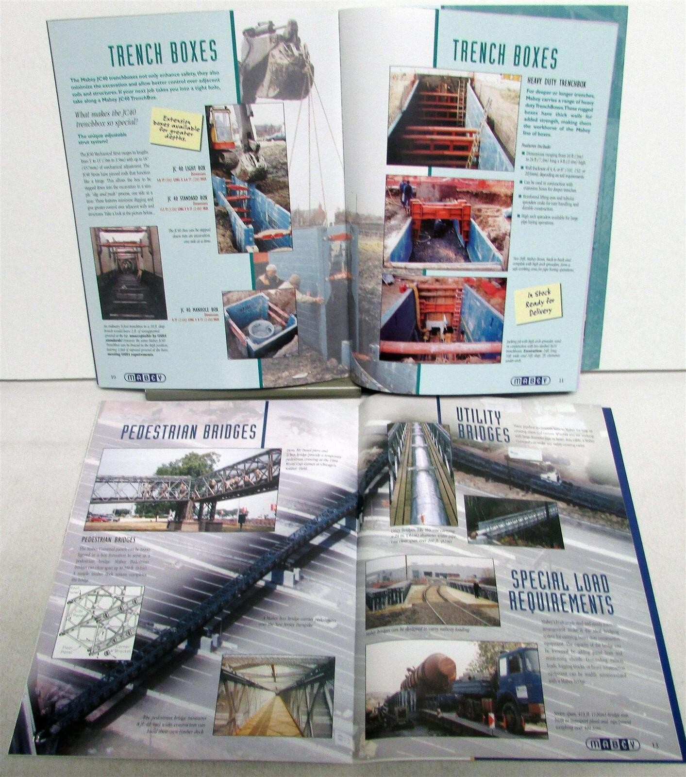 2000s Mabey Bridge Systems Shorinig System Diagram Specification Sales Brochures