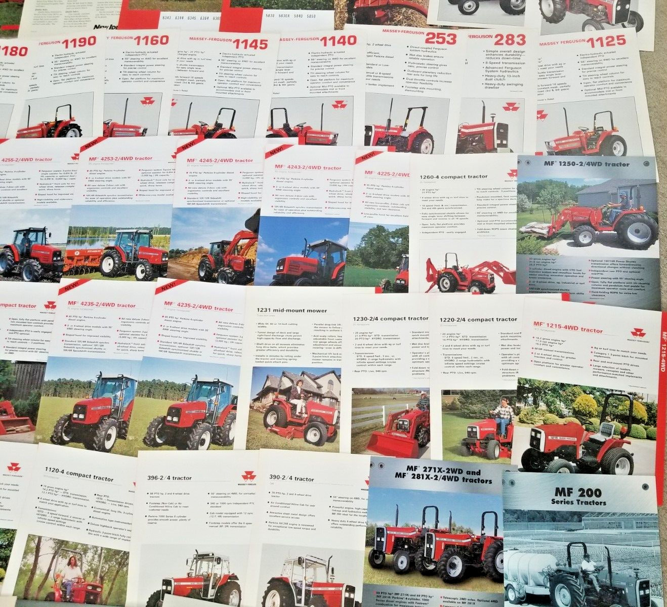 10 Pounds Of Tractor and Implement Brochures/Spec Sheets – 150+ 1980&rsquo;s and Up