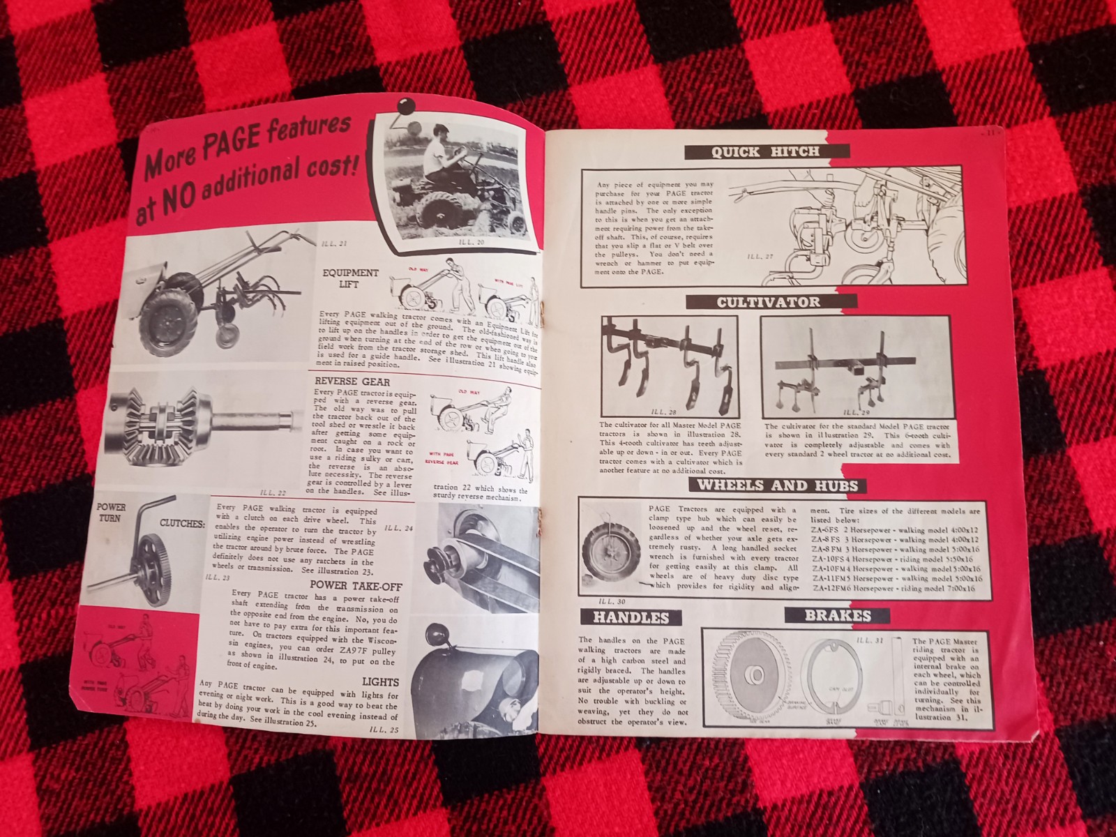 1950 Page Garden Tractor Brochure Milwaukee Dairy Farm Flyer Catalog