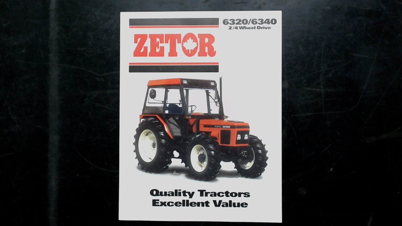 Zetor 6320 6340 Tractor Brochure 2/4 Wheel Drive Vintage Agriculture