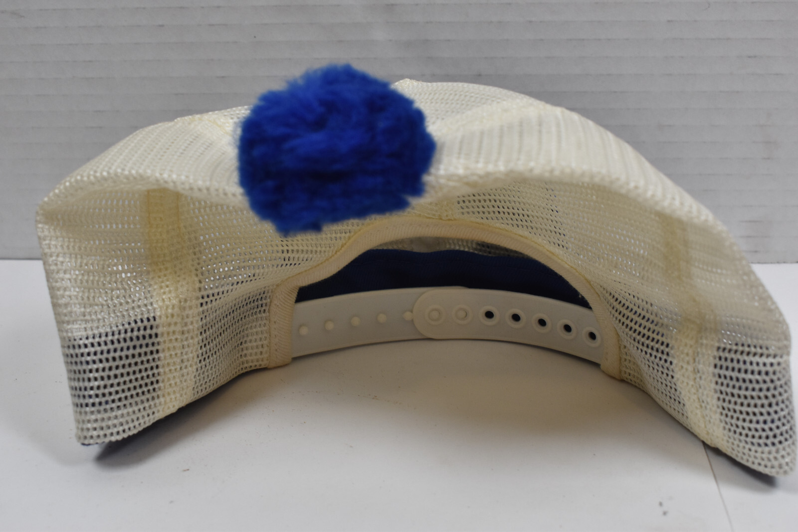 Vintage AO Smith Harvestore Farm Silo System Advertising Mesh Hat with PomPom