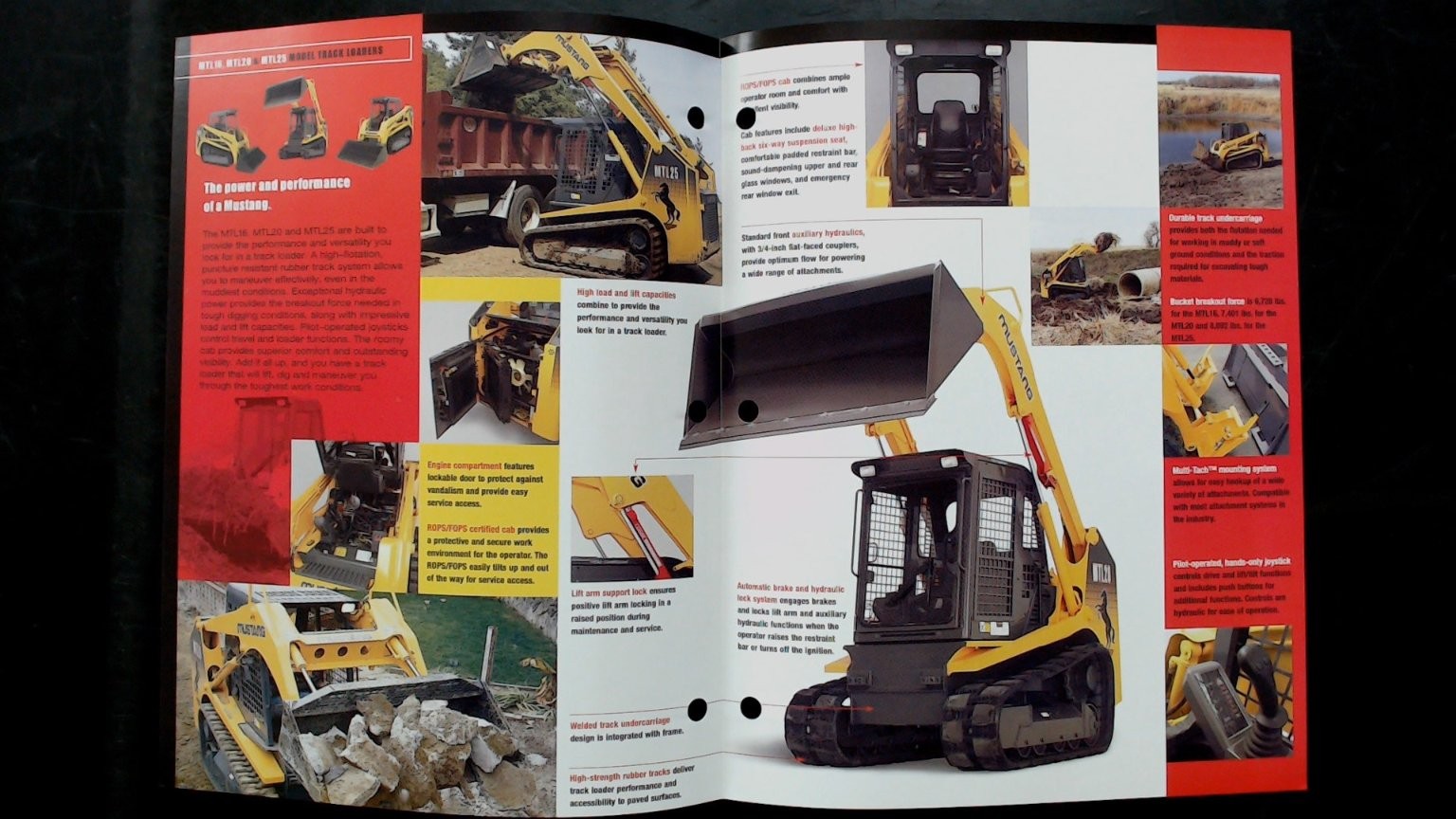 Mustang Track Loader Brochure MTL16 MTL20 MTL25 2005 Agriculture