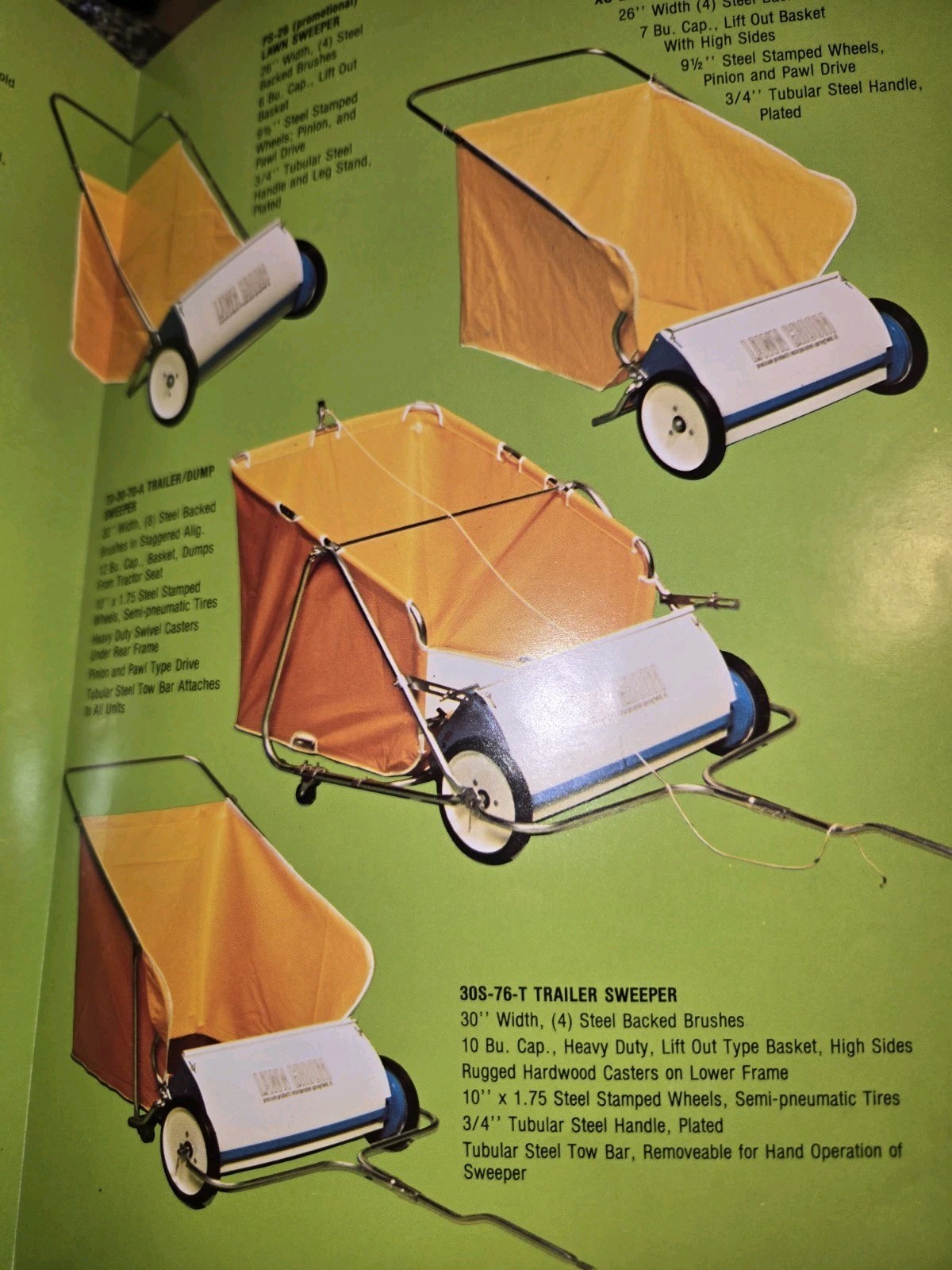 PRECISION PRODUCTS « THE GREEN KEEPERS » SPREADERS AND SWEEPERS BROCHURES