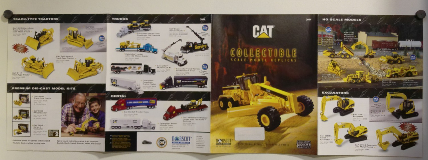 Lot of 4 CAT Norscot Scale Model Replicas Catalogs 2002-2005