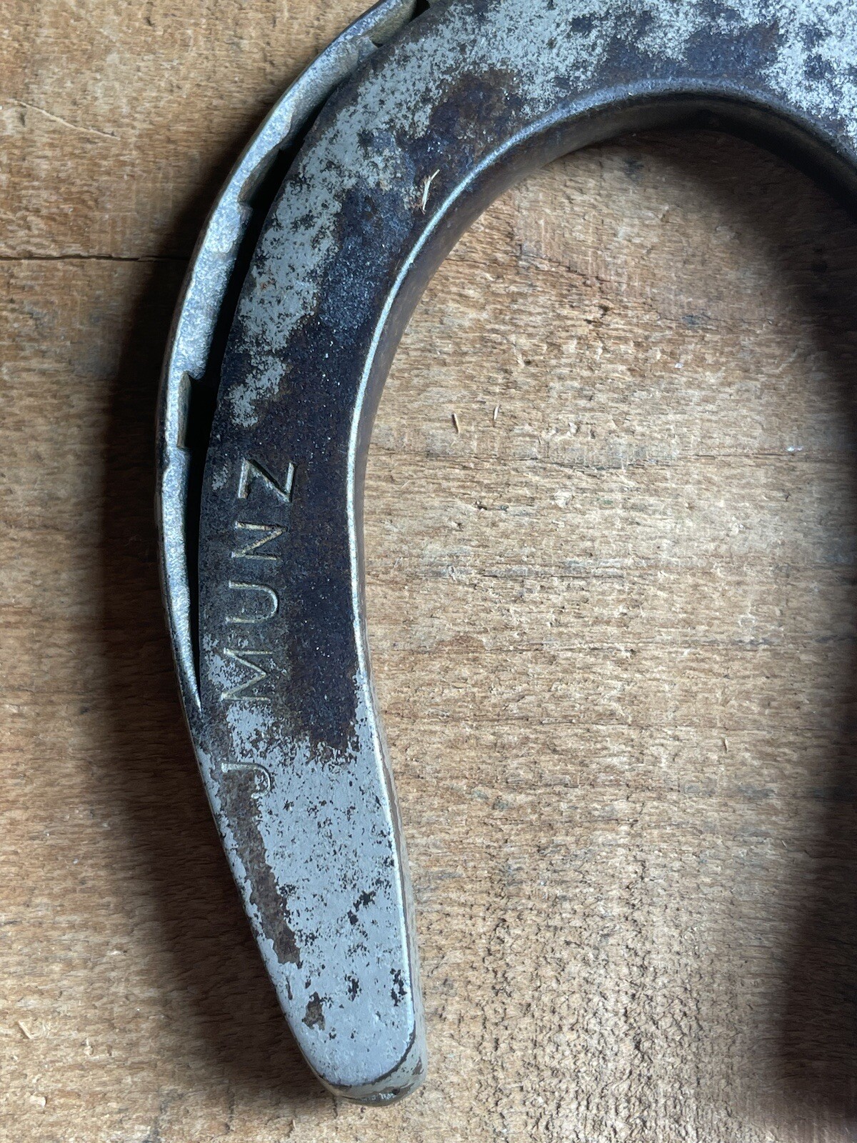 Antique J Munz Farm Implement Co. Advertising Horse Shoe Paperweight Home Decor