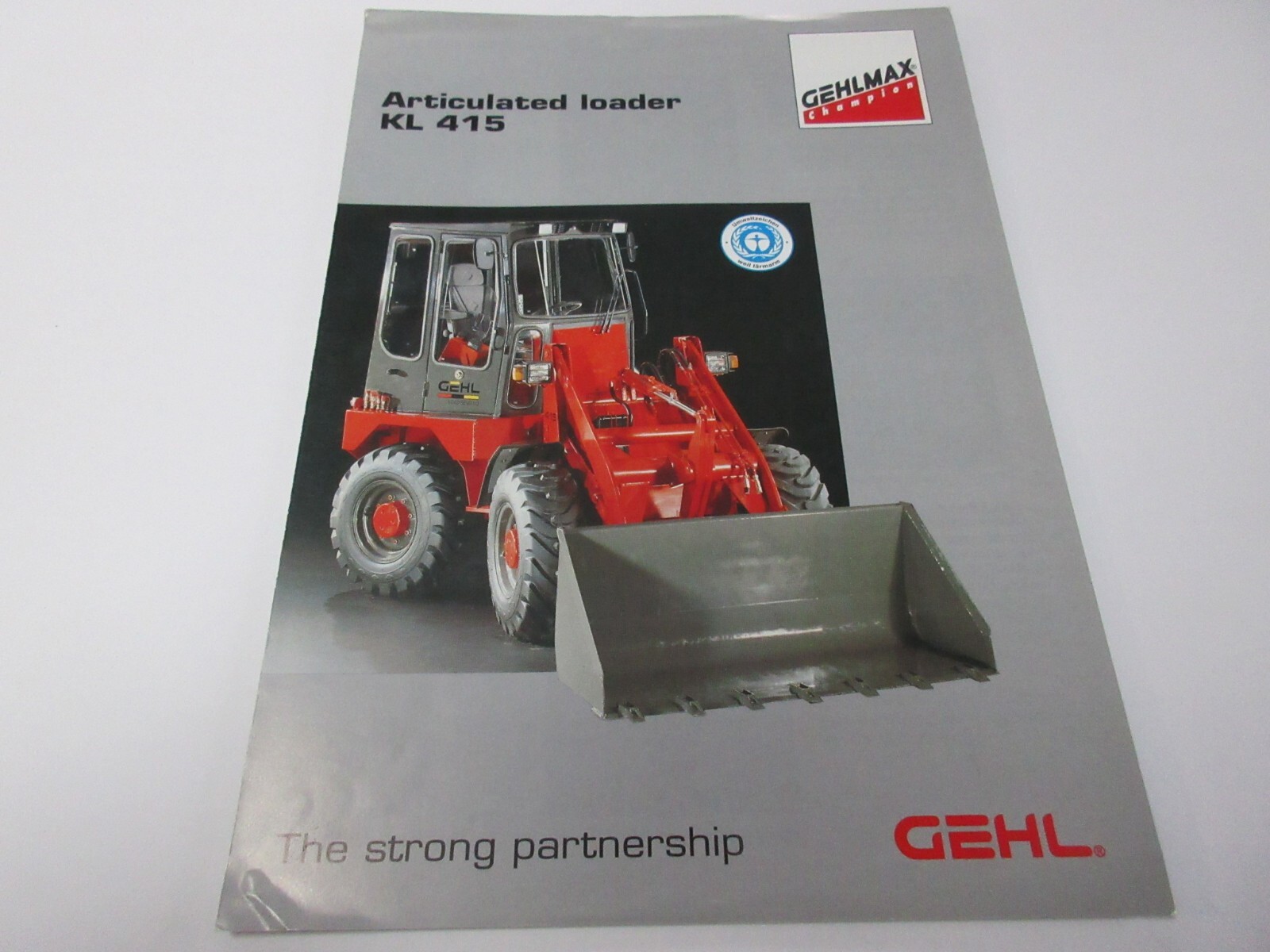 Gehl KL415 Articulated Wheel Loader Brochure 4 page