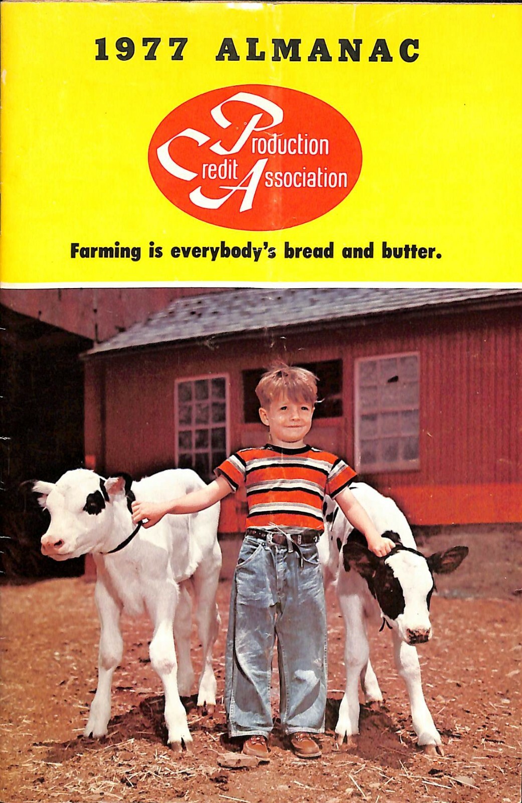 Production Credit Association 1977 Almanac Farming Advertising