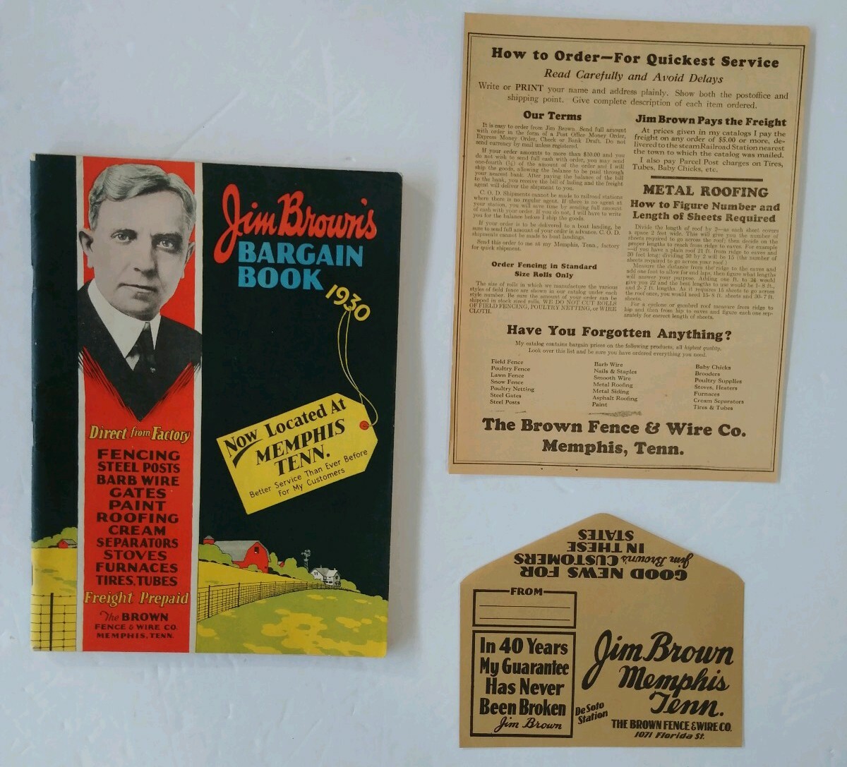 1930 Barbed Wire & Fencing Catalog Jim Brown&rsquo;s plus Stoves, Furnaces, & More