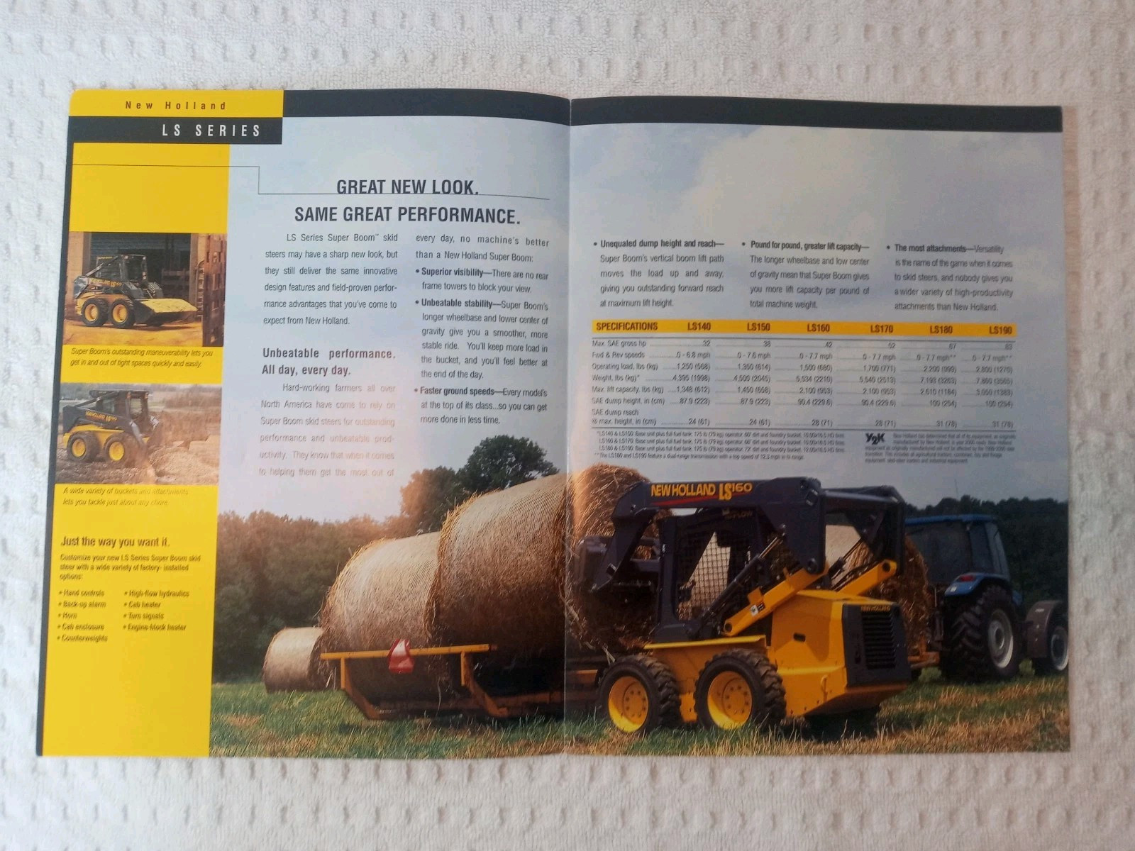 New Holland Round Baler Skid Steer Windrower Assorted Sales Brochures Lot Of 9