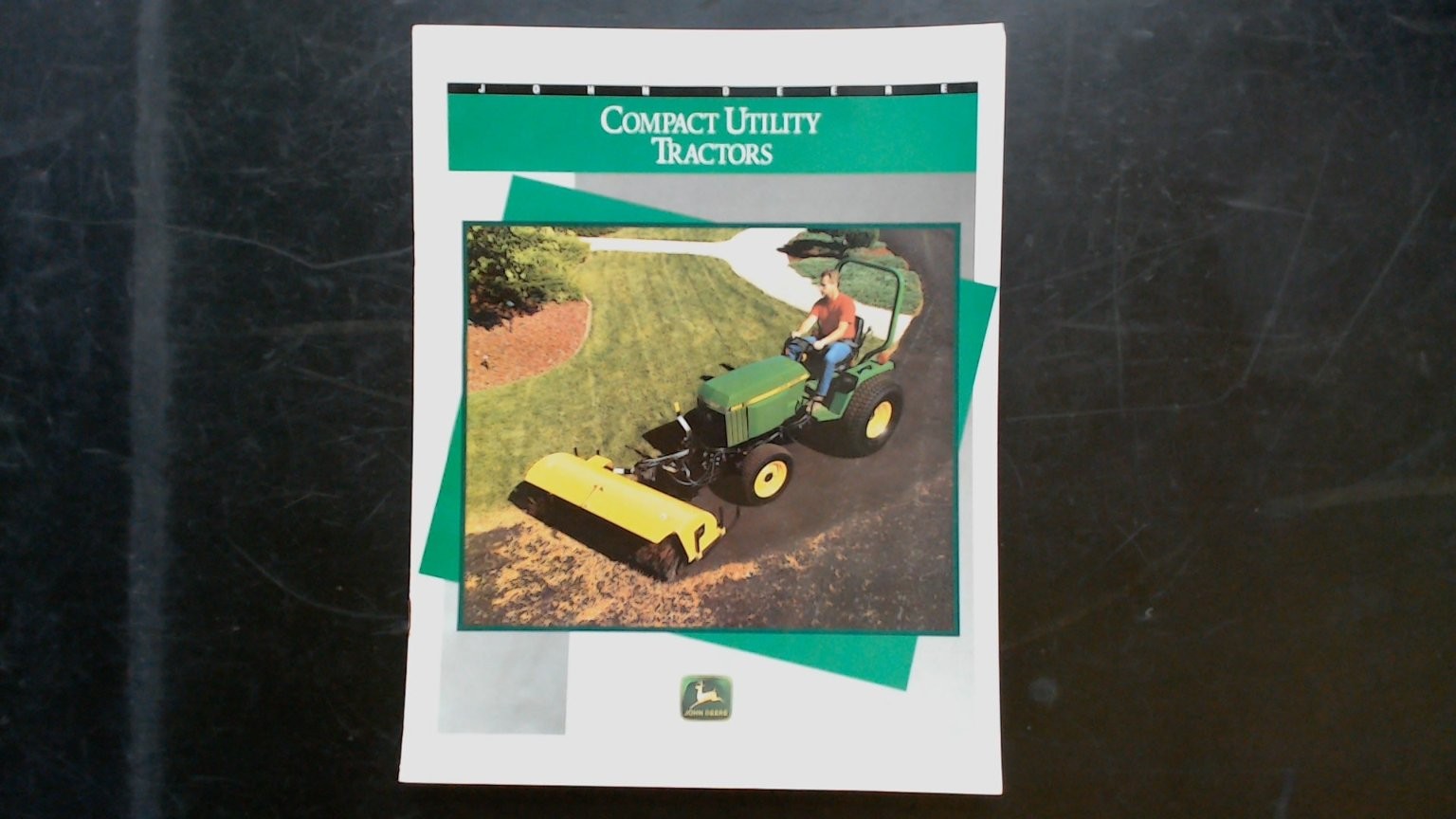 John Deere Compact Utility Tractors Brochure Vintage 1980s Green Yellow