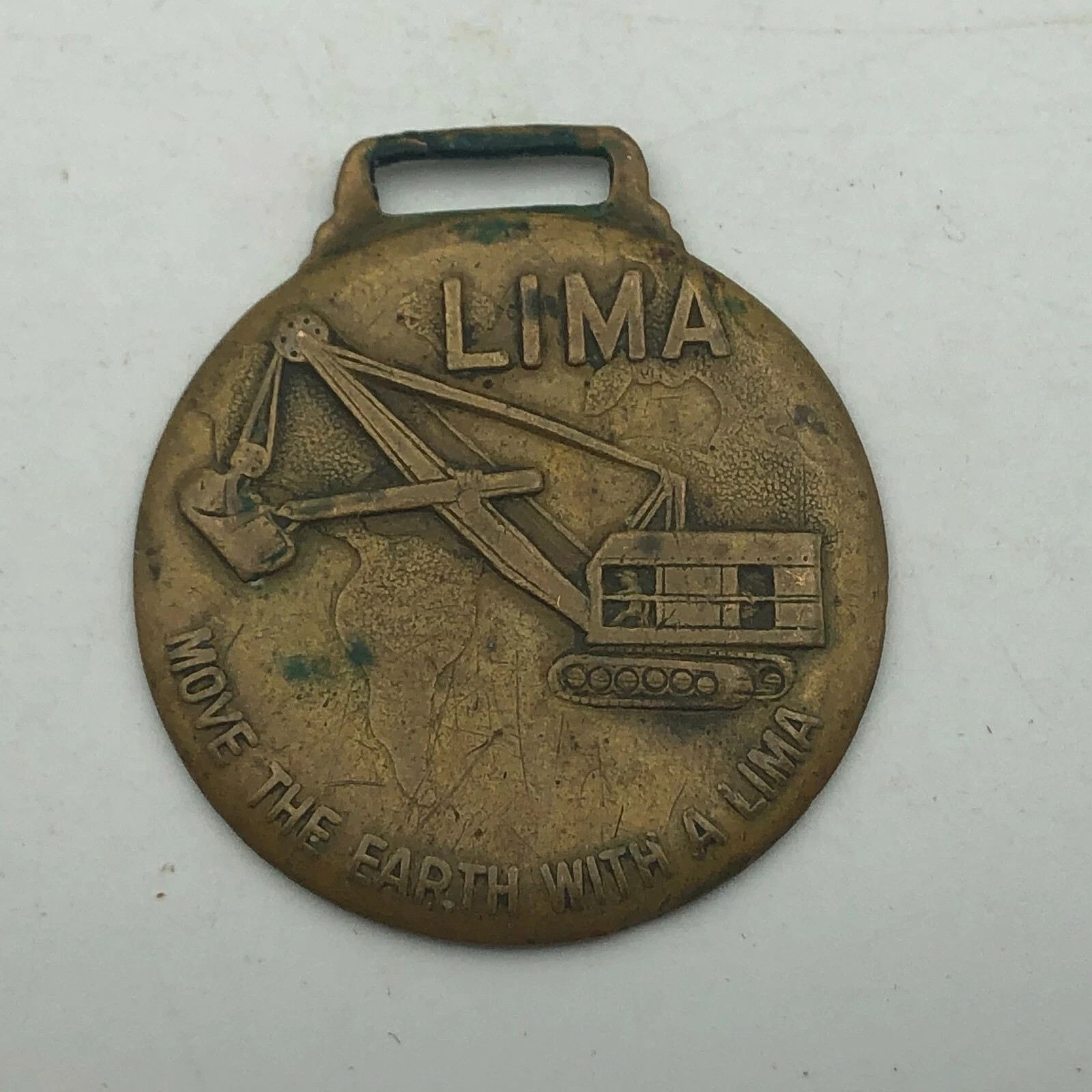 Lima Shovels Watch Fob Draglines Clamshells Cranes Baldwin Hamilton Vintage Ohio