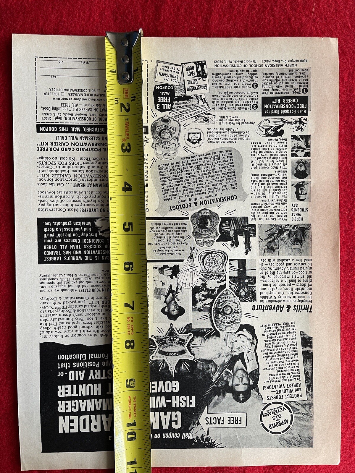 Vintage 1972 Print Ad North American School Of Conservation