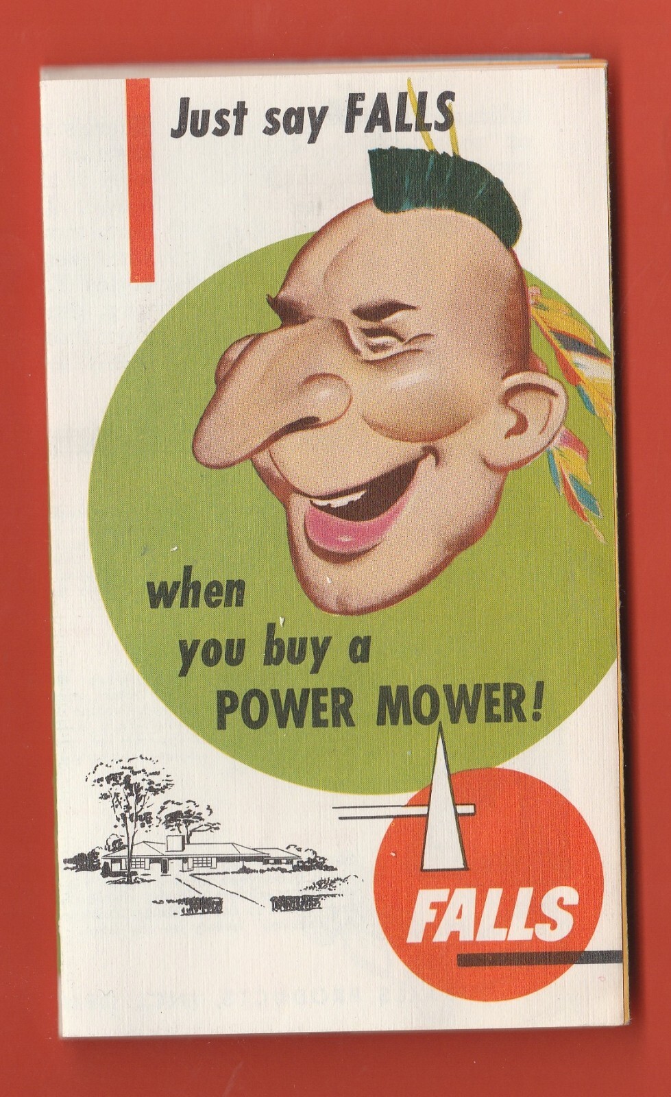 1950&rsquo;s FALLS LAWN MOWERS ADVERTISING PAMPLET