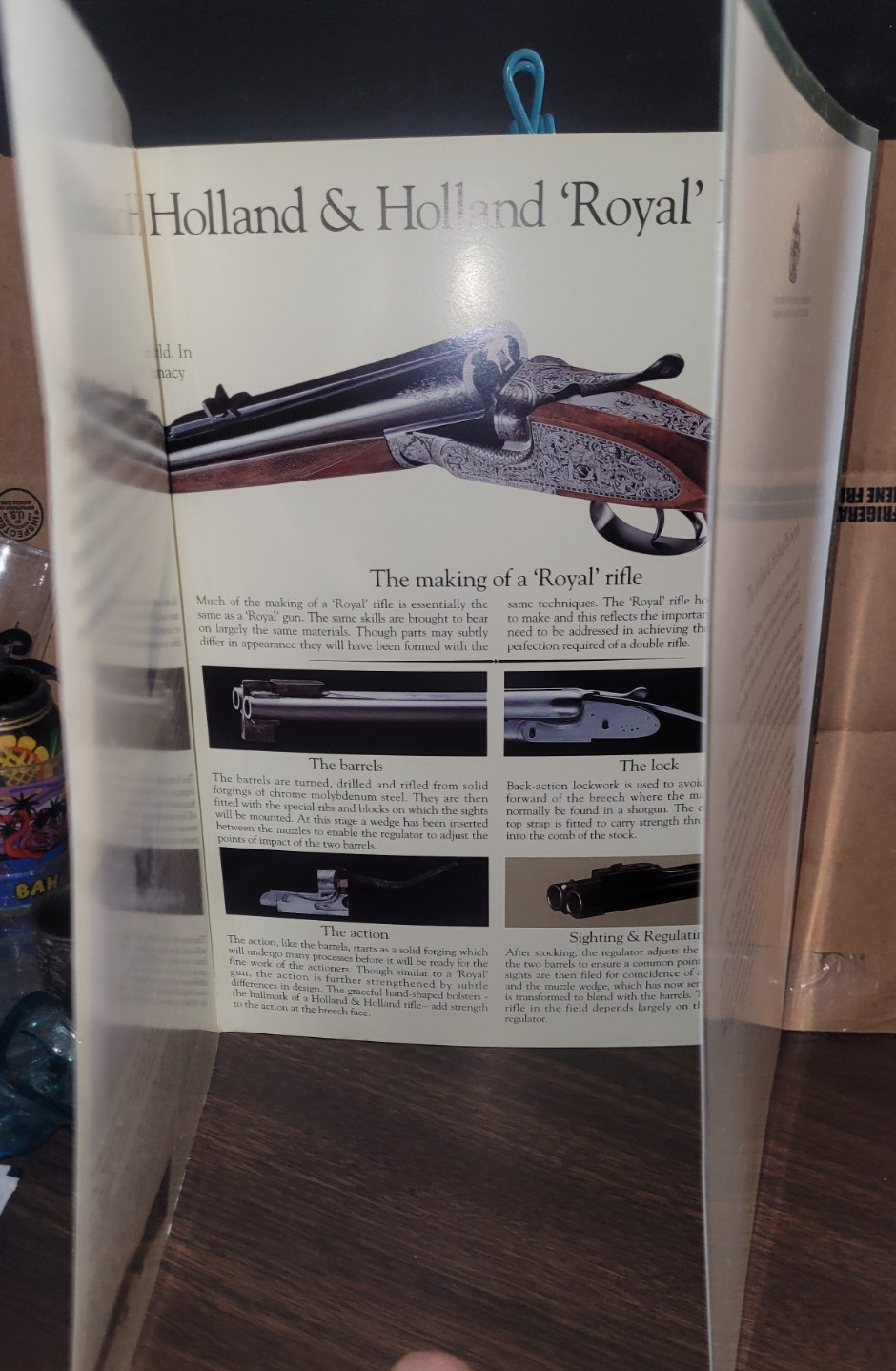 The Holland and Holland Royal Rifle London 1990’s Trifold Advertising Brochure