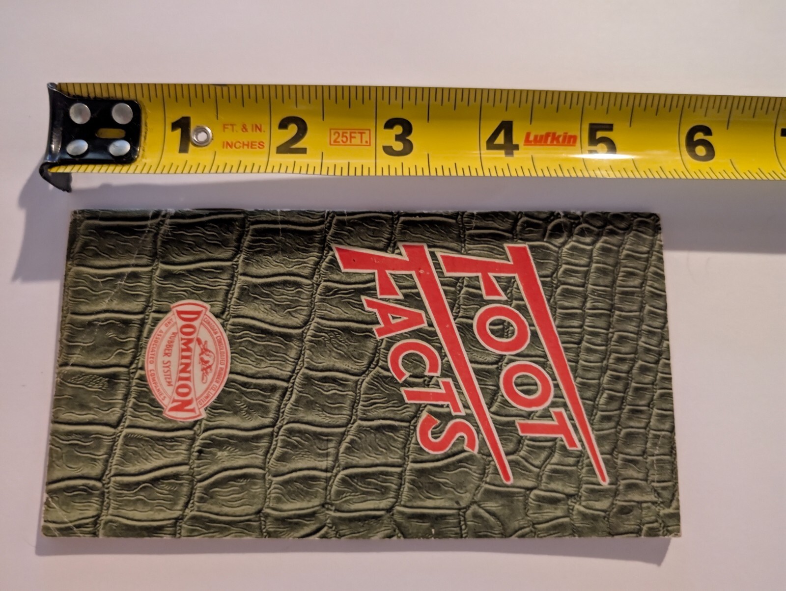 Vintage Foot Facts Dominion Rubber Systems French Language Canadian Canada