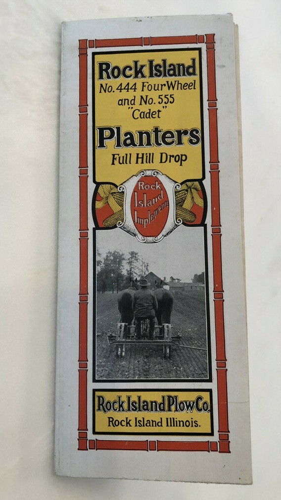 1930 ROCK ISLAND Planter PLOW Co FARM Advertising Antique Brochure POSTER