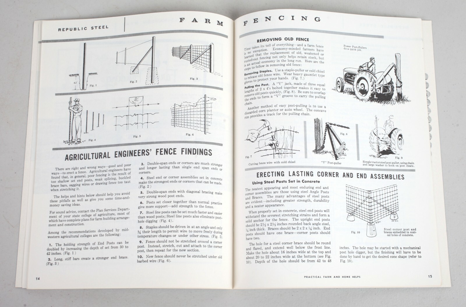 Vintage 1950s Republic Steel Wire Division Farm Mechanics & Fencing Catalog