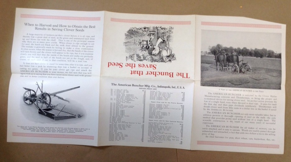 American Buncher Company Indianapolis Indiana Advertising Pamphlet INV-AD19